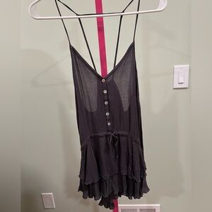 Chaser by Anthropologie charcoal top NWT